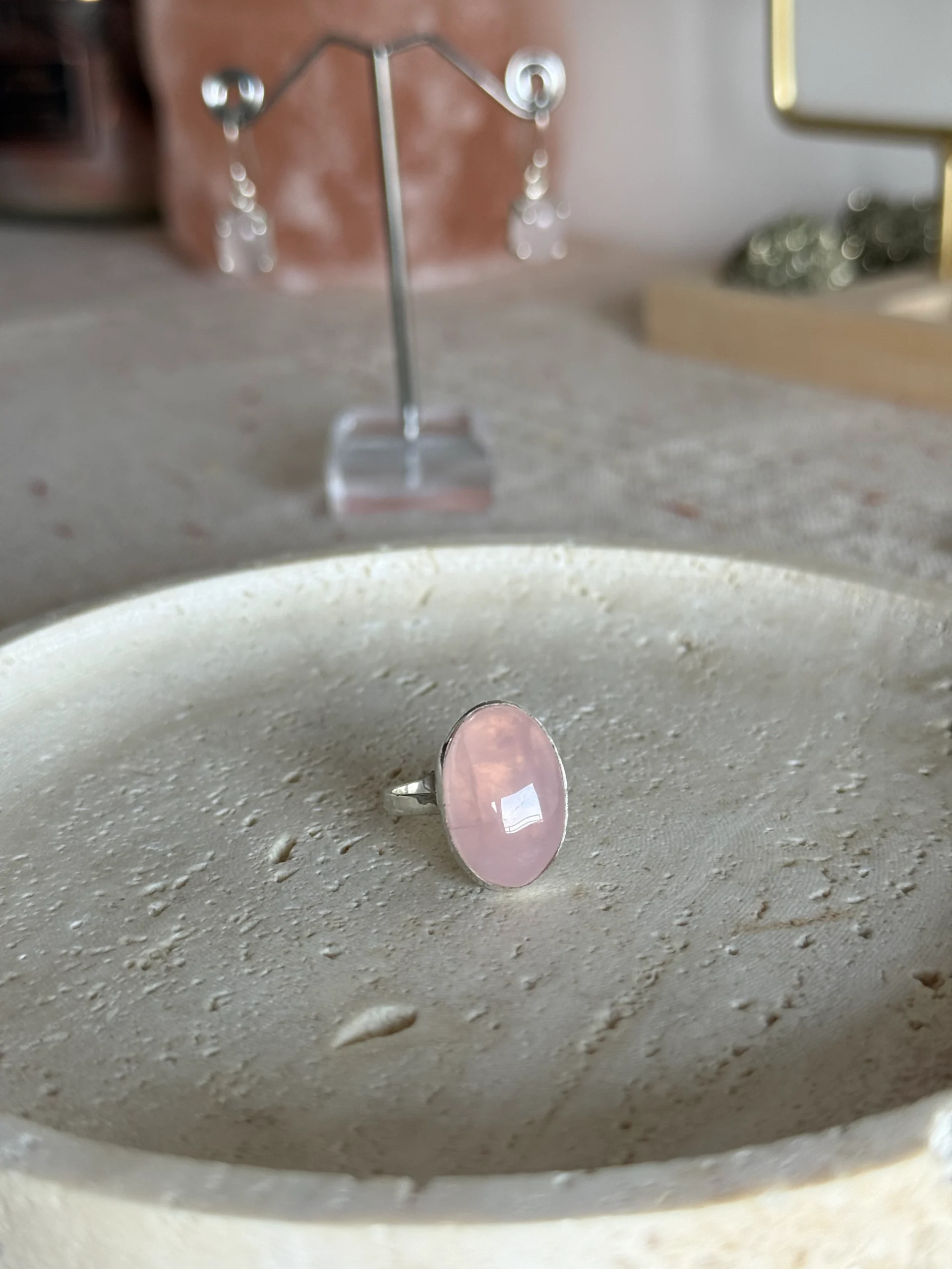 Bague Quartz Rose