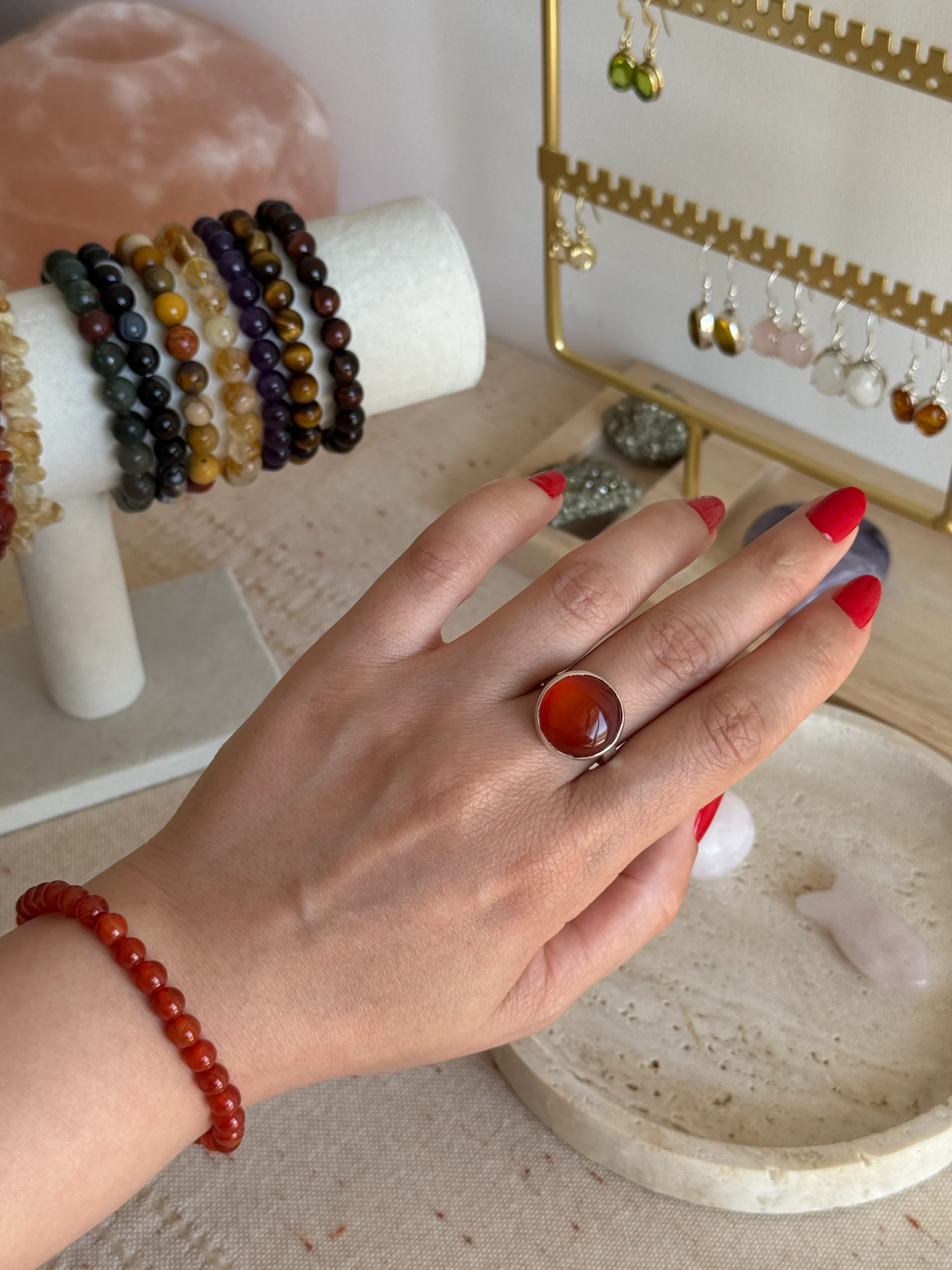 Bague Cornaline